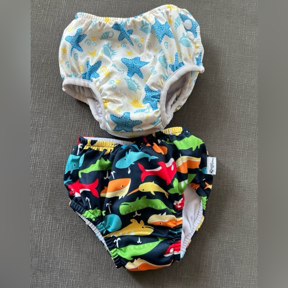 Green Sprouts 2 set Swim diapers size 18 mos